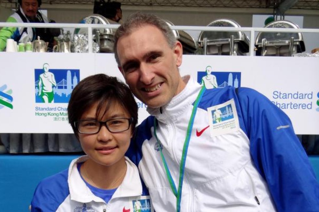 Alison Chow and former Hong Kong head coach Paul Wright.