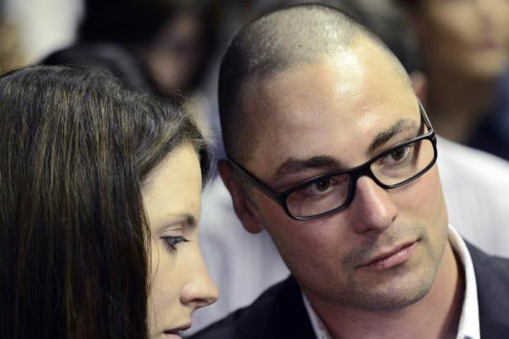 Oscar Pistorius older brother Carl (right) and sister Aimee. Photo: AFP