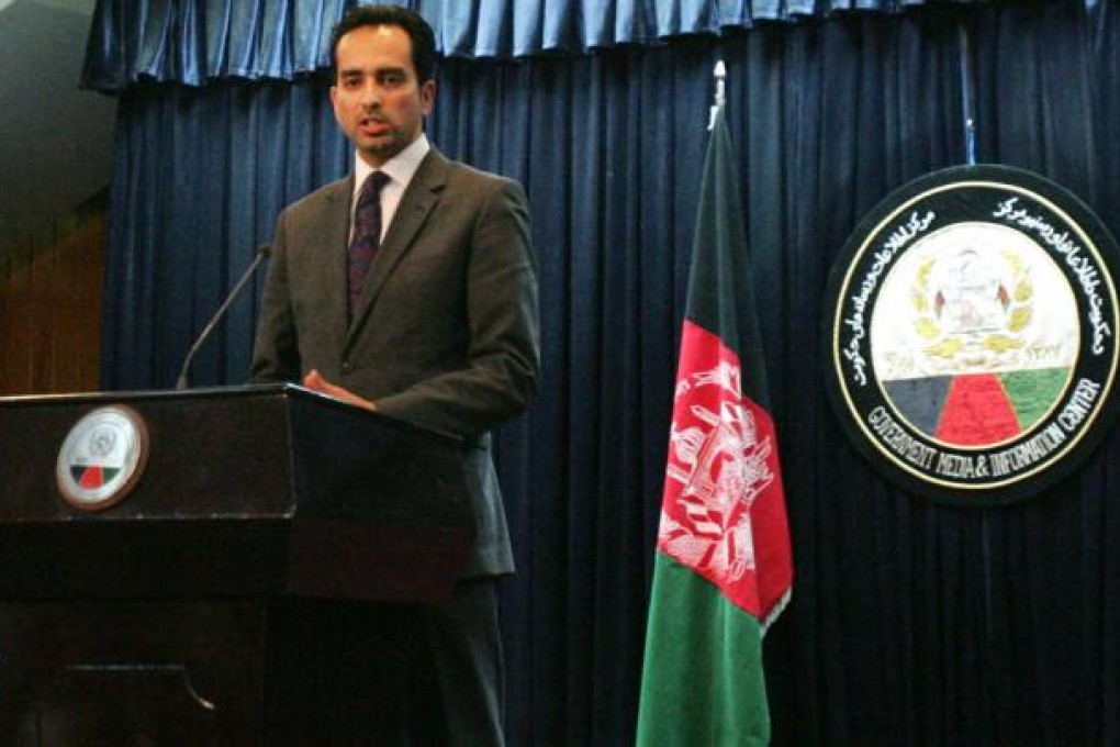 Afghanistan presidential spokesman Aimal Faizi. Photo: AP