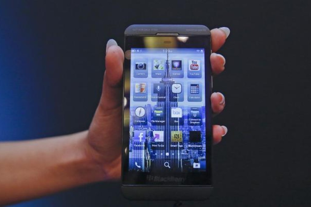 BlackBerry has priced the Z10 at HK$6,220. Photo: Reuters