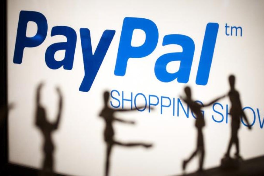 PayPal is the world's leading online payment firm with about 123 million active accounts. Photo: Bloomberg