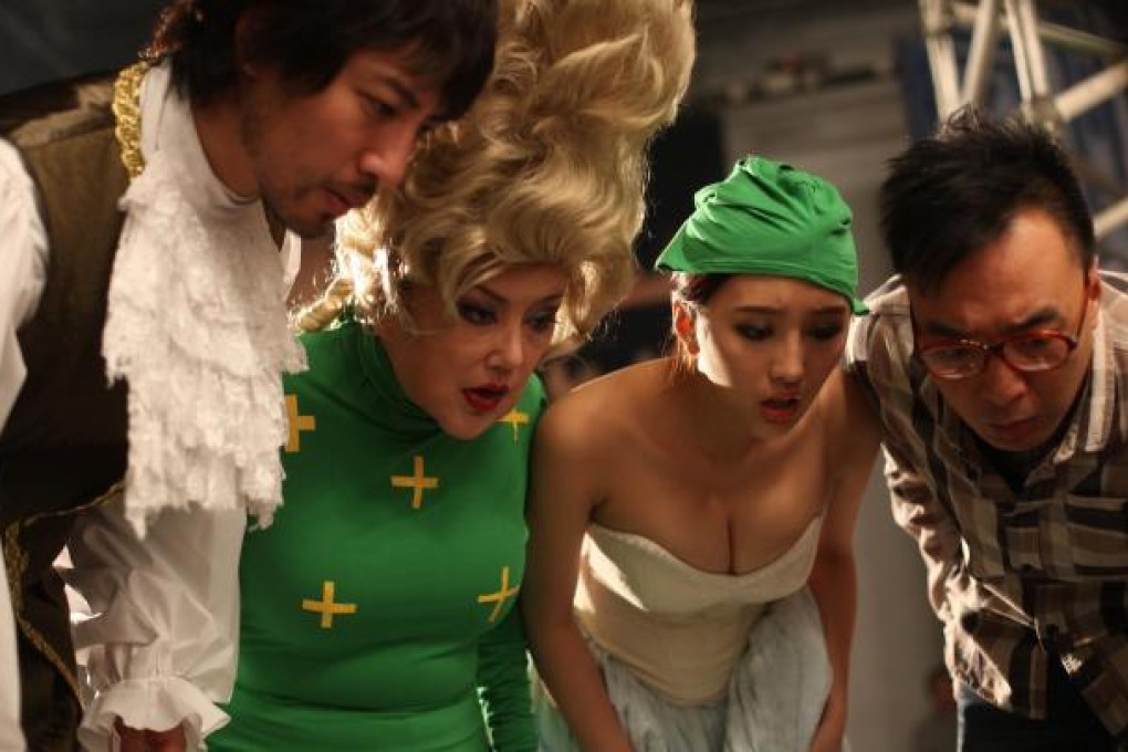 A still from Vulgaria shows (left to right) Hiro Hayama, Susan Shaw, Dada Chen and Matt Chow Hoi-kwong.