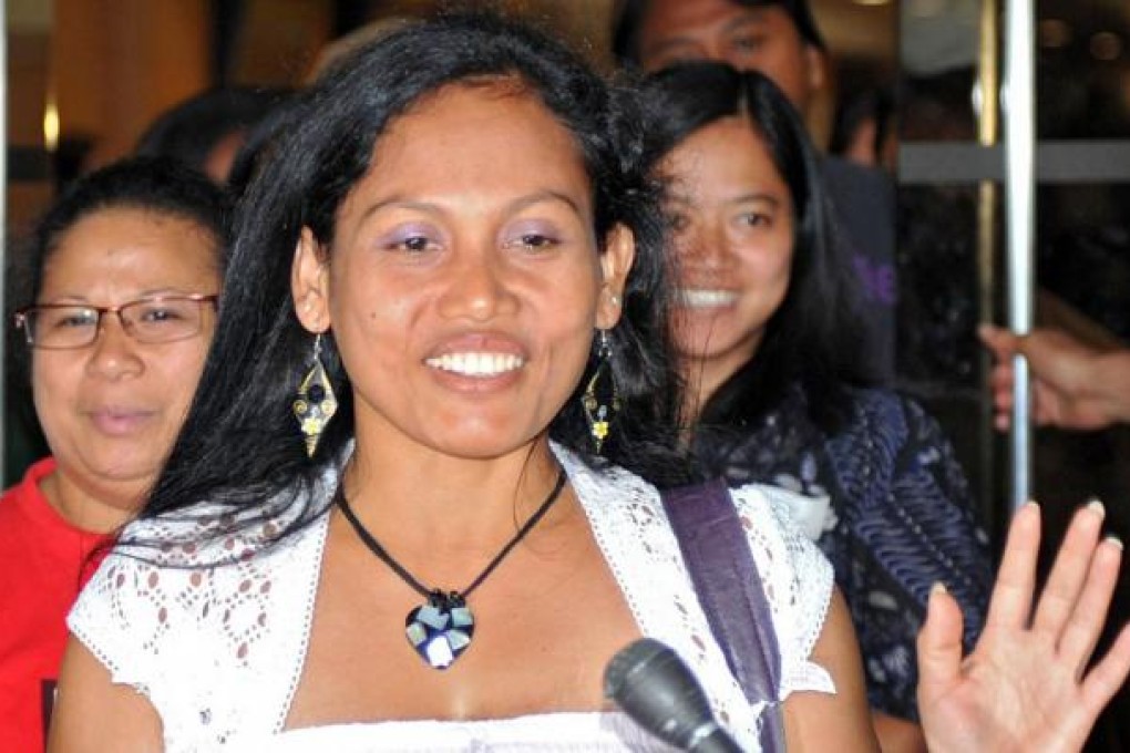 Filipino domestic helper Evangeline Banao Vallejos. Photo: AFP