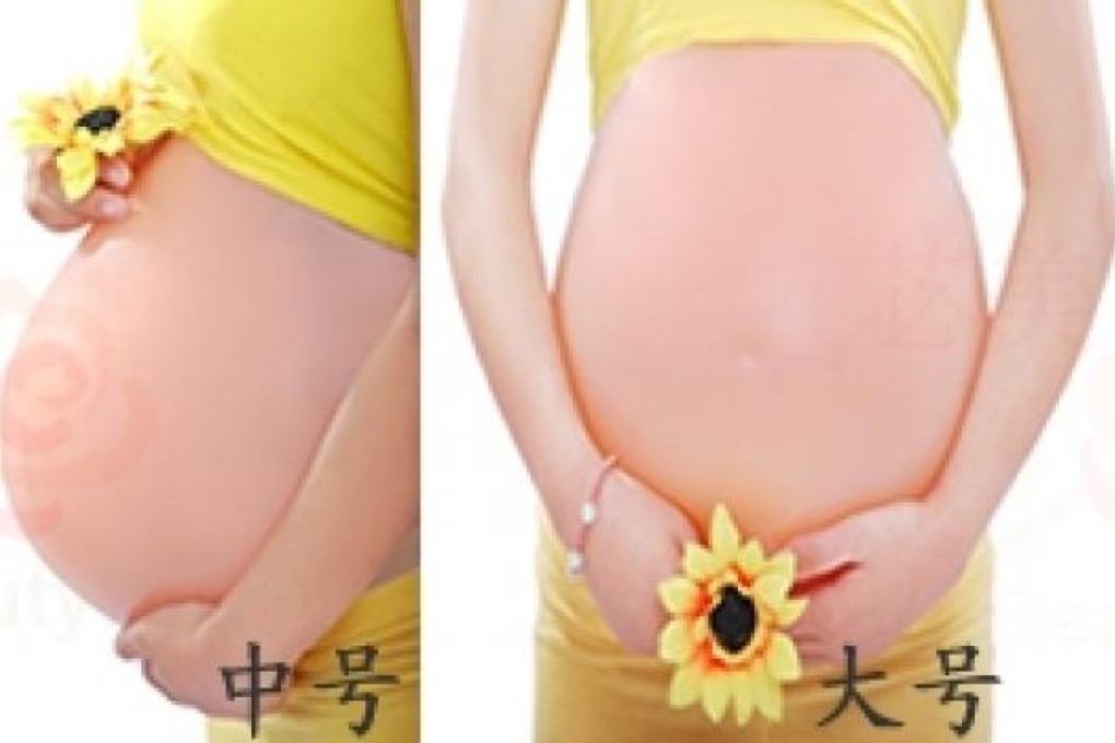 Online advertisement shows photos of different sizes of silicone stomach. Photo: SCMP Pictures