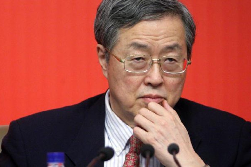 Zhou Xiaochuan, governor of the People's Bank of China. Photo: Bloomberg
