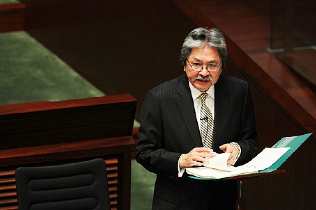 Financial Secretary John Tsang Chun-wah. Photo: Felix Wong