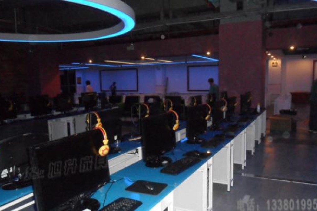 The kidnapper admitted to his crimes in an internet cafe in Dongguan. Picture: SCMP/xswbzy.net