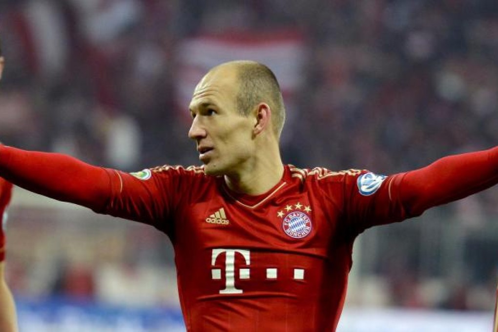 Bayern Munich's Dutch midfielder Arjen Robben could return to the bench as his team travel to Hoffenheim today. Photo: AFP