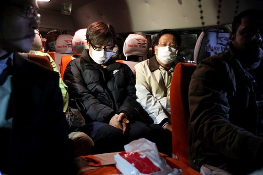 Family members of the victims in the Egypt balloon accident arrives at a hospital in Cairo. Photo: SCMP