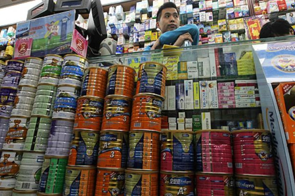 A new restriction came into force on Friday to curb cross-border trading of milk formula. Photo: Edward Wong