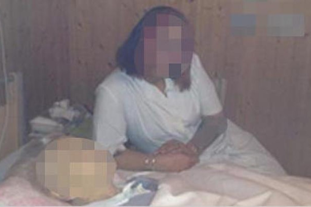 A Swiss tabloid newspaper identified this woman as the Filipino wife of a Swiss man.