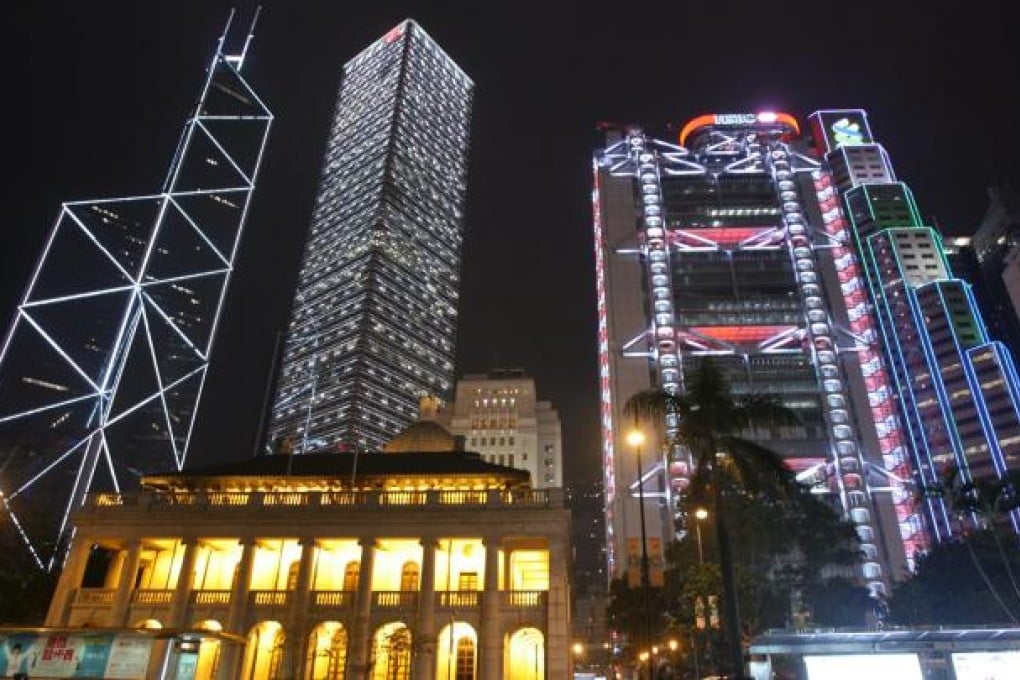 The old Legco building before Earth Hour. Photo: Felix Wong