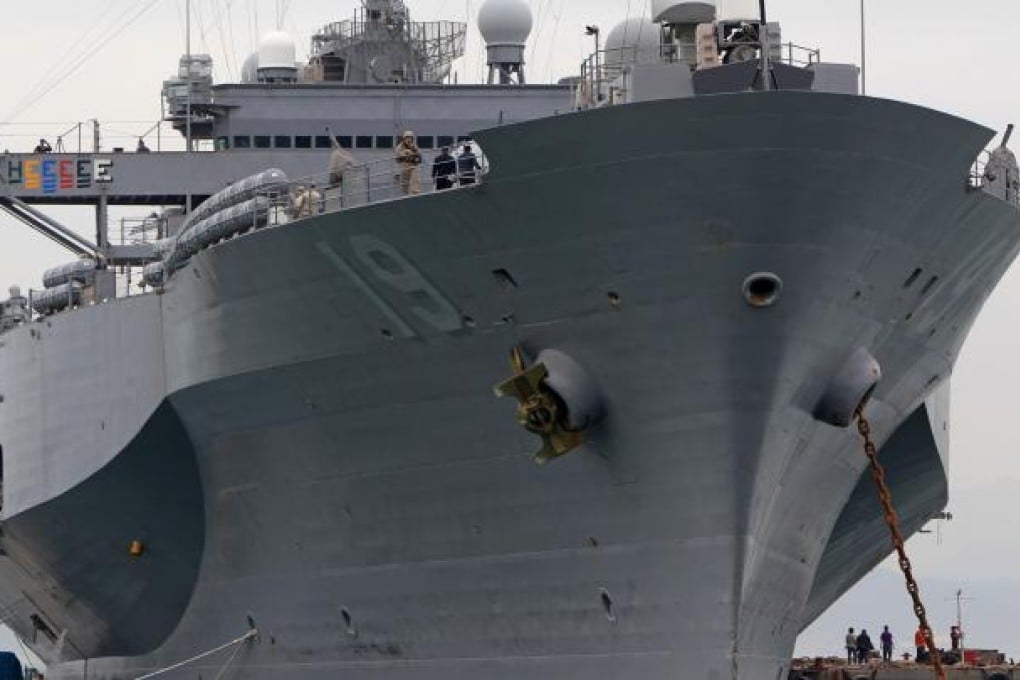 The US Navy's flagship USS Blue Ridge is in Hong Kong this weekend. Photo: SCMP