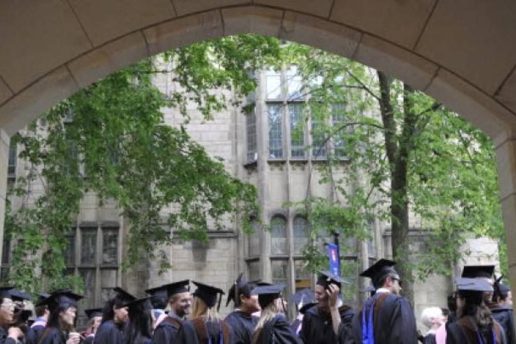 Future graduates wait for the procession to begin for commencement at Yale University in New Haven, Conn. U.S. Photo: AP