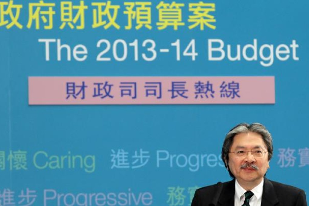The greatest failure of John Tsang's budget is his inability to map out a strategic vision for Hong Kong's long-term economic development. Photo: Edward Wong