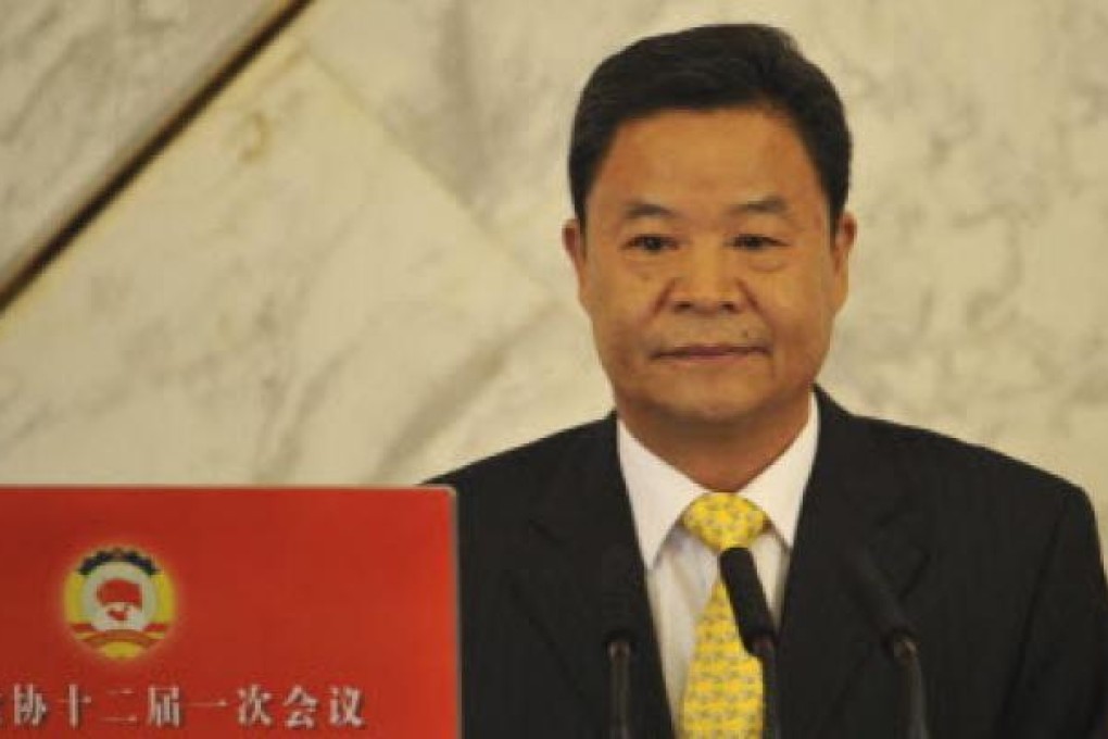 The spokesman for China's legislature’s chief advisory body, Lu Xinhua. Photo: Xinhua.