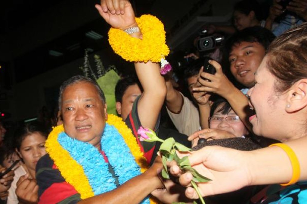 Sukhumbhand Paribatra took almost half the vote. Photo: AP