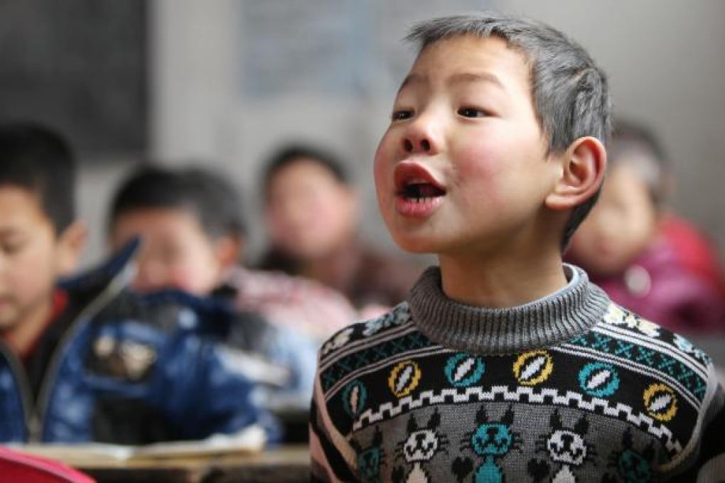 All the attendees are children of migrant parents who have to pay to have their children educated at the unlicensed school. Photo: Simon Song