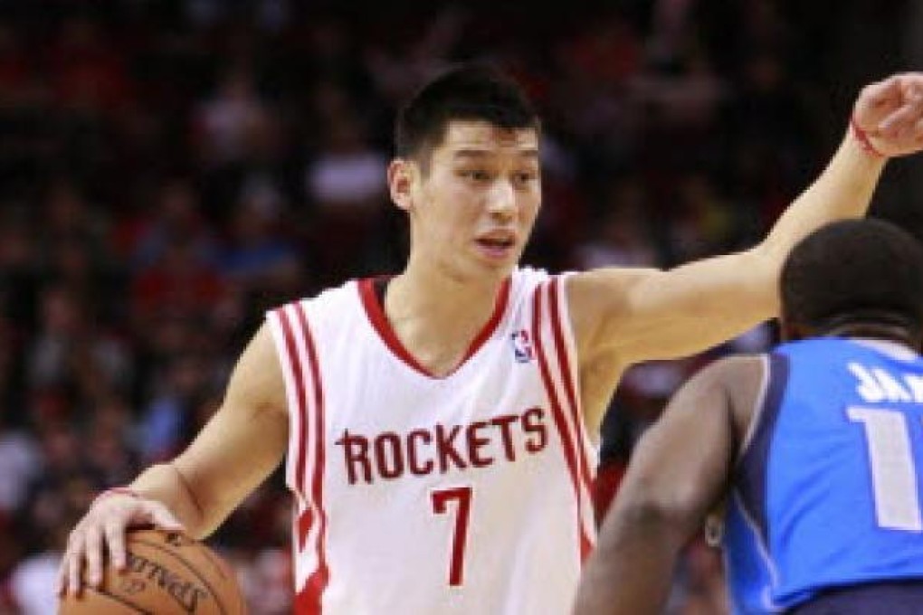 Houston Rockets' Jeremy Lin (left). Photo: Xinhua