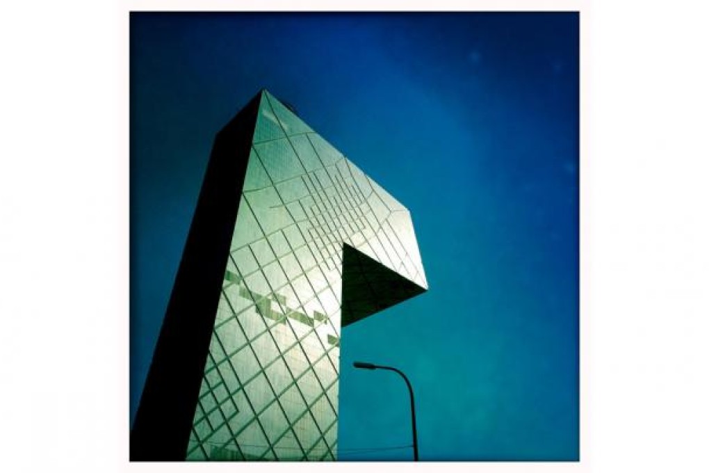 The CCTV tower under a clear blue sky in Beijing yesterday, where the PM2.5 pollution index was in the excellent range. Photo: Simon Song