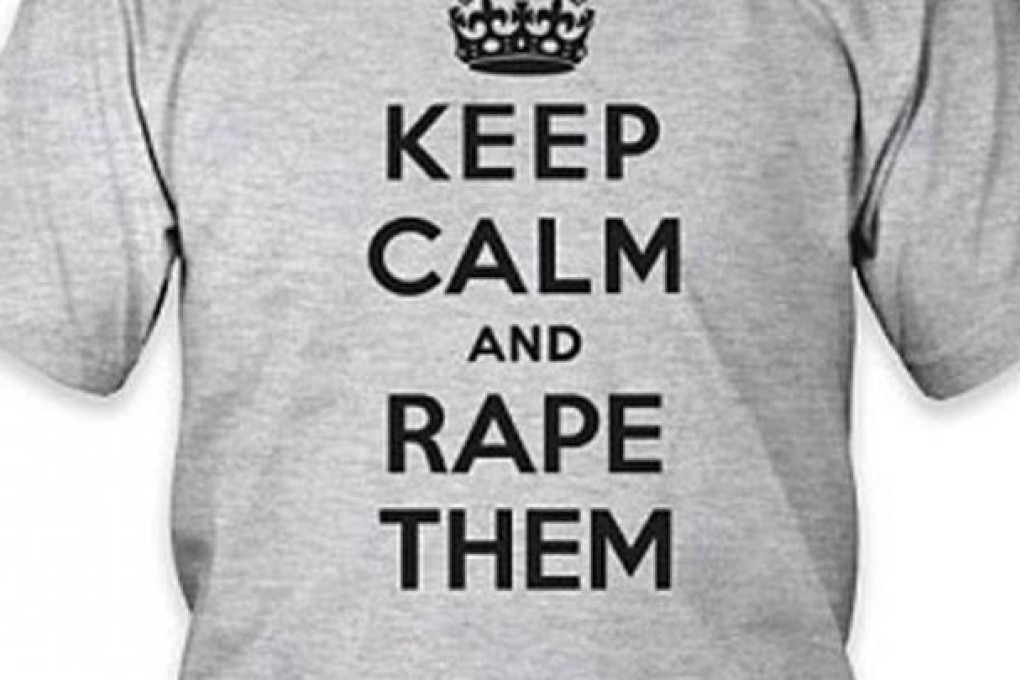 One of the firm's offending T-shirts.Photo: SCMP Pictures