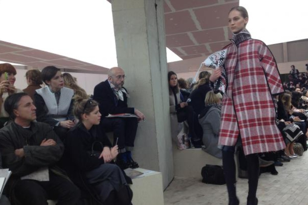 Models presenting creations for Celine during the Fall/Winter 2013-14 ready-to-wear collection show at Paris fashion week. Photo: Jing Zhang