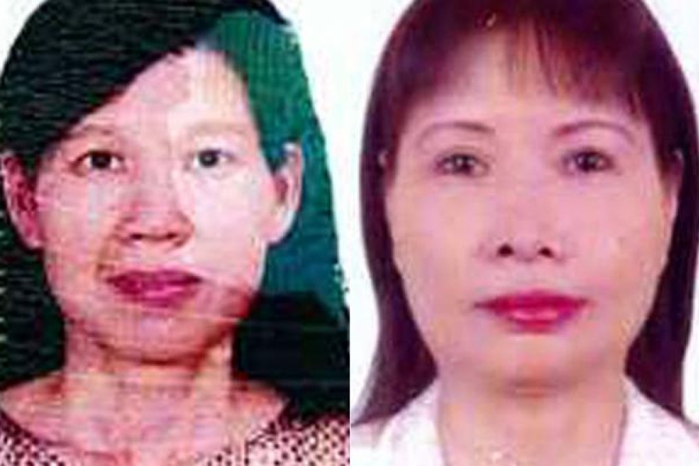 Feng Suqin (left) and Chen Yanyun (right) disappeared in recent weeks.