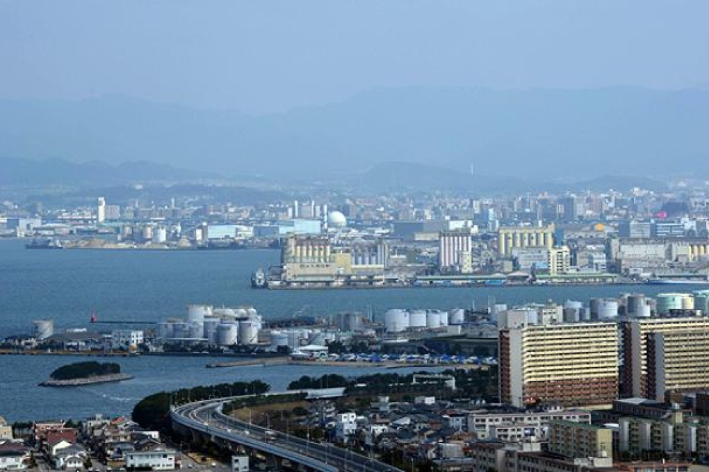 Fukuoka on the southern main island of Kyushu. The suffocating smog that blanketed swathes of China is now hitting parts of Japan. Photo: AFP