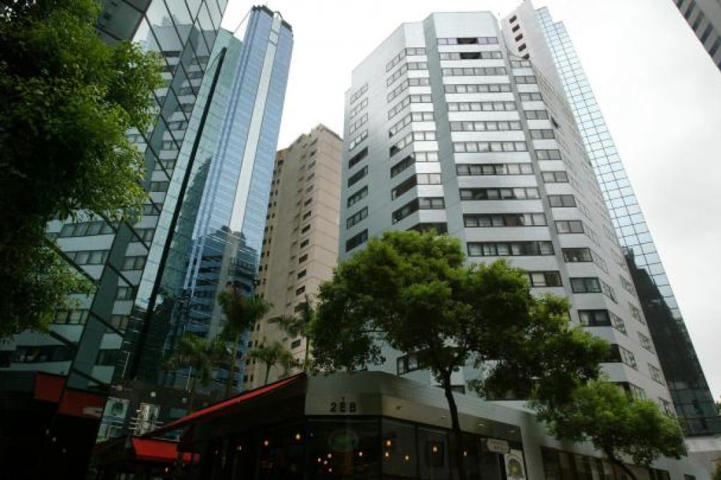 Hysan plans to redevelop Sunning Court in Causeway Bay into a mixed-use office and retail complex together with Sunning Plaza to cope with future demand. Photo: Edward Wong