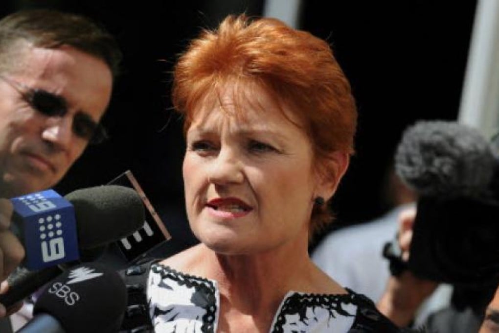 Pauline Hanson. Photo: AFP