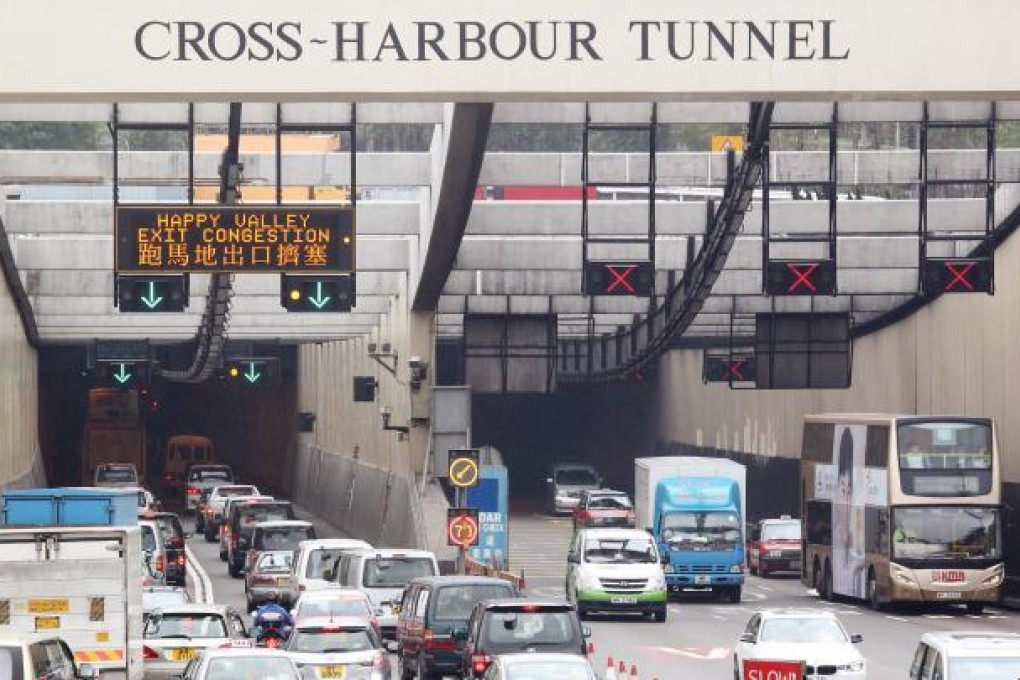 The congested Cross-Harbour Tunnel. Photo: Dickson Lee