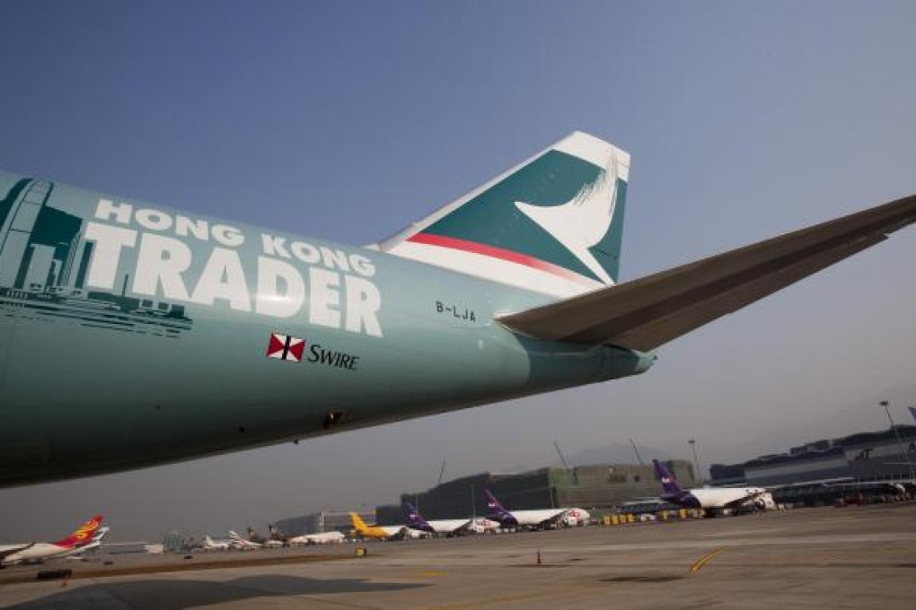 Cargo volumes at Cathay Pacific dropped 5.3 per cent last year.