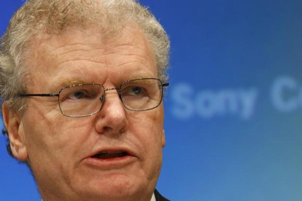 Former Sony CEO Howard Stringer will step down as the company's chairman in June. Photo: AP
