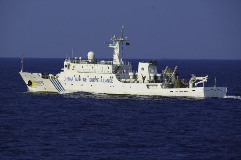 Chinese marine surveillance ship Haijian No 75 cruising in waters northwest of the disputed Diaoyu/Senkaku Islands in the East China Sea. Photo: Reuters