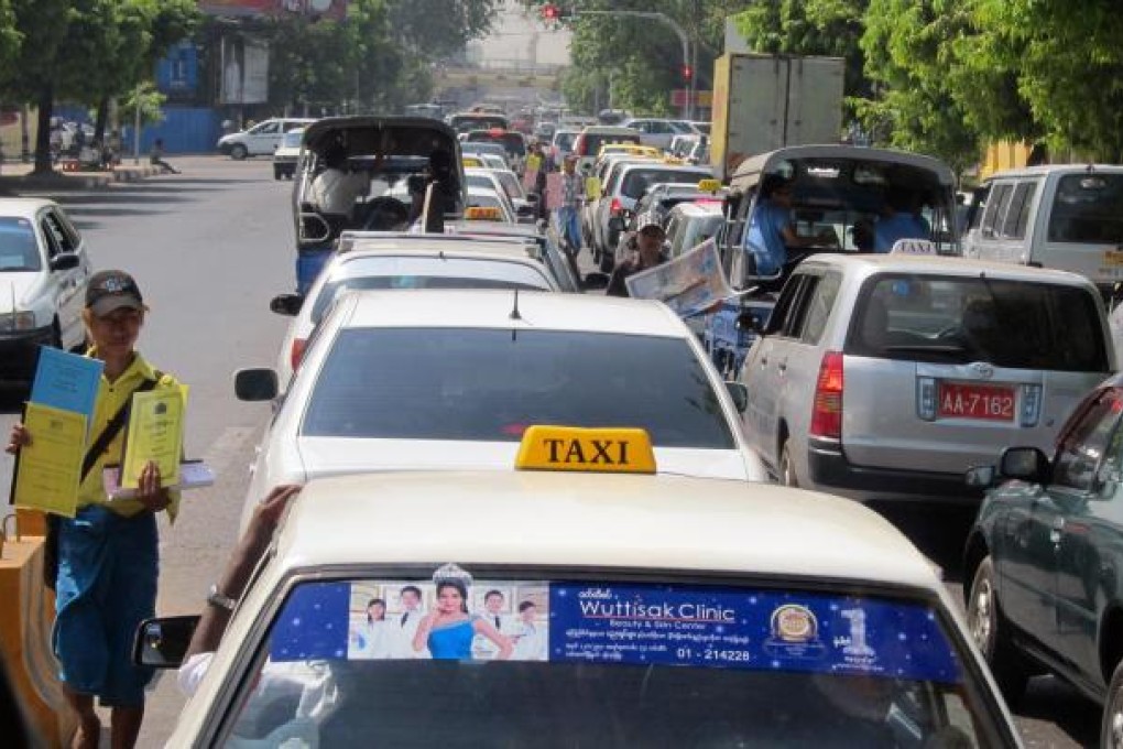 Cars are expensive in Myanmar