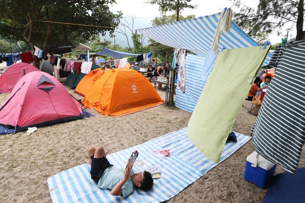 There was barely a spare patch of grass at the Pui O site in October.