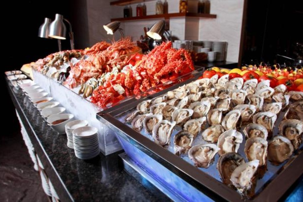 The seafood station at Social, in the St Regis Shenzhen