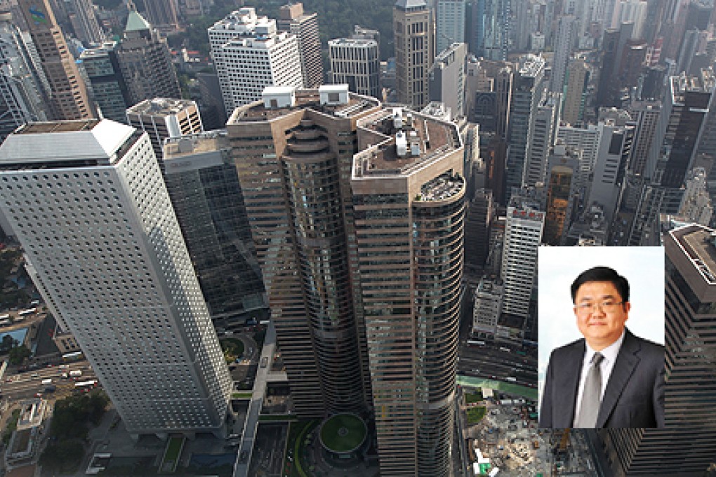 Jardine House (left) in Central, where Bosera's offices are located. Keith Li (inset). Photo: David Wong and SCMP Pictures