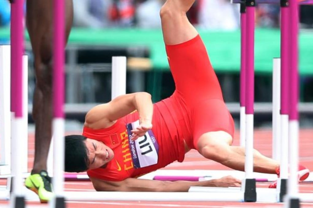 Felix Wong's picture of star hurdler Liu Xiang's crash at the London Olympics won the sports category.