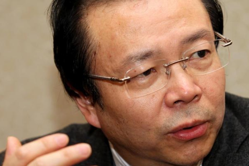 Lai Xiaomin calls for a wider business scope for the four asset management agencies. Photo: Simon Song
