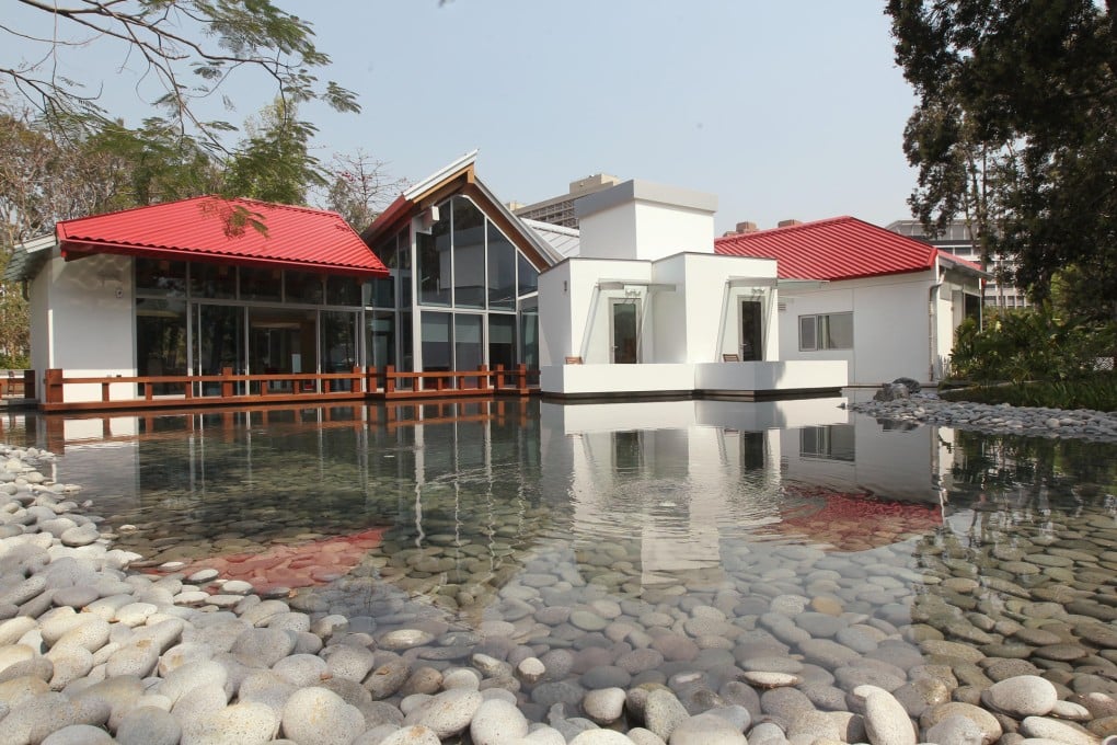 Patients can take in tranquil water and garden views at the new Maggie's Cancer Caring Centre at Tuen Mun Hospital. Photo: K. Y. Cheng