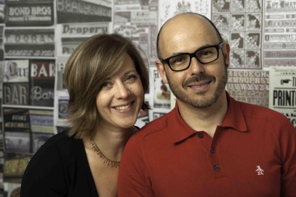 Miraphora Mina and Eduardo Lima, founders of The Printorium; The Marauder's Map (above right), one of their designs.