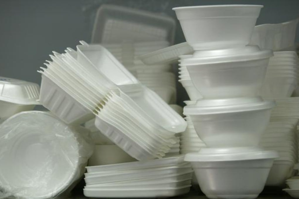 Disposable lunch boxes and bowls are still widely used in Hong Kong. Photo: SCMP Pictures