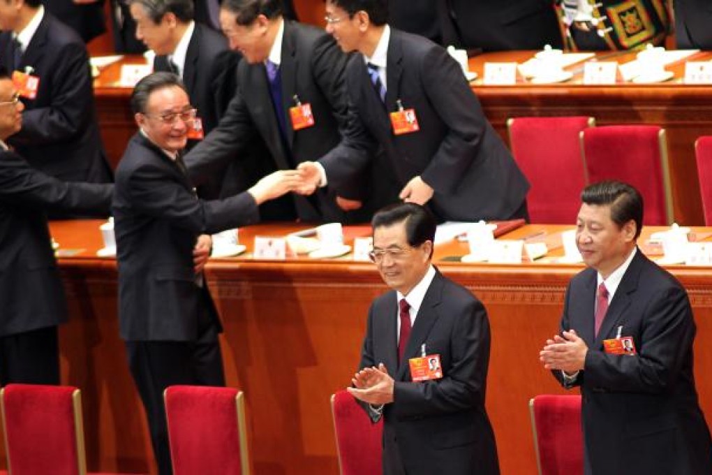 National leaders at the NPC meeting. Photo: Simon Song