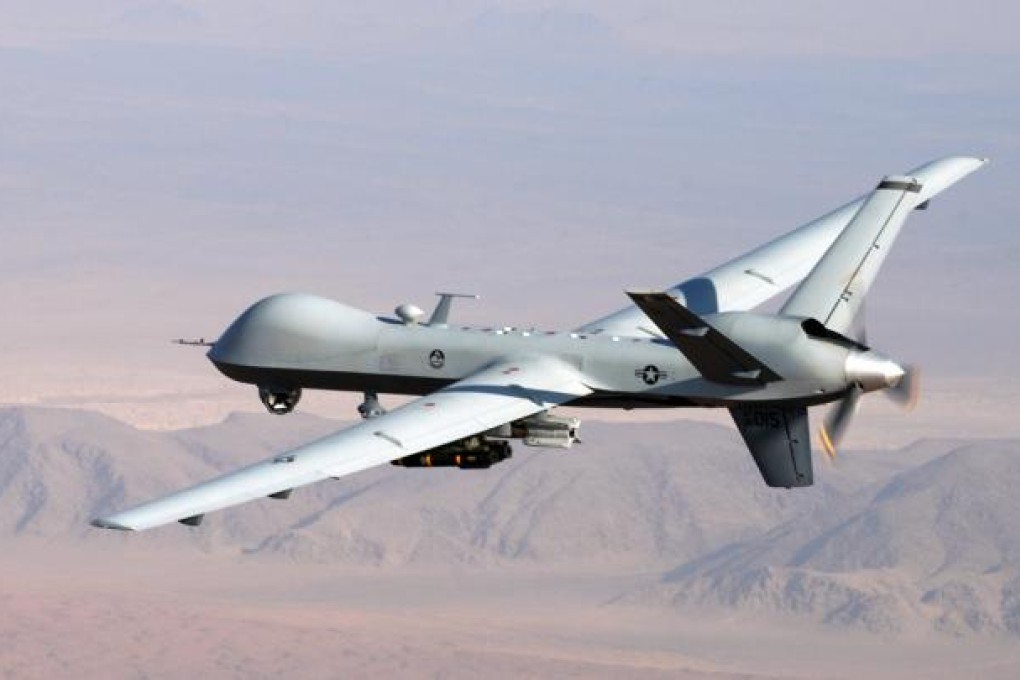 A US Air Force MQ-9 Reaper armed with Hellfire missiles. Photo: AP