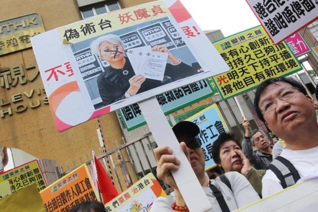 Voice of Loving Hong Kong protesters say Roy Tang wasn't interfering - he was just giving constructive advice to staff. Photo: K. Y. Cheng
