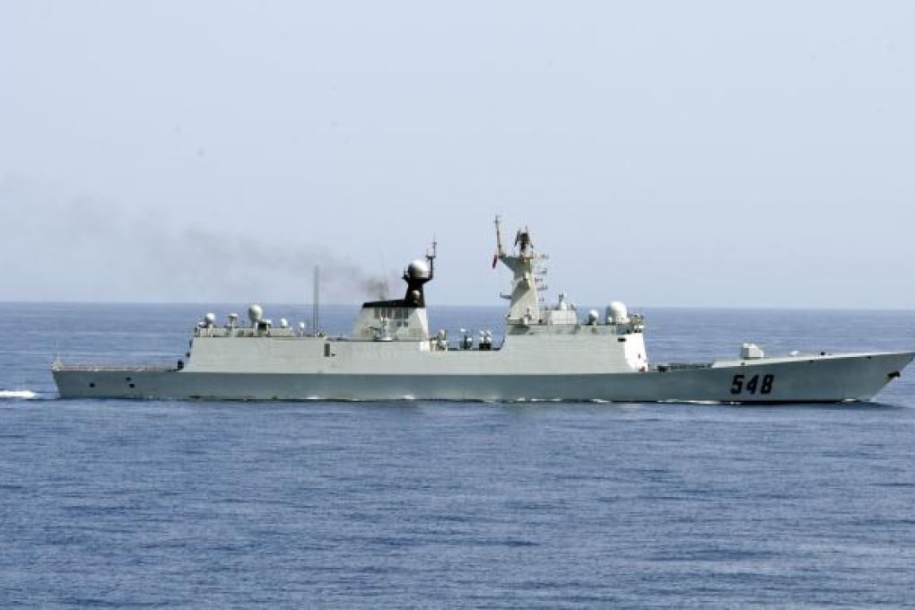 A Chinese frigate, like the one pictured, was accused of locking its radar on a Japanese destroyer earlier this year. Photo: AFP