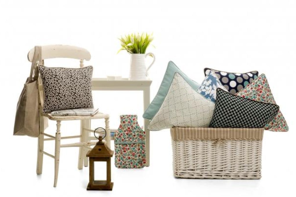 Handmade homewares are increasingly fashionable and can take many forms, such as these simple cushions from Louise Harris.