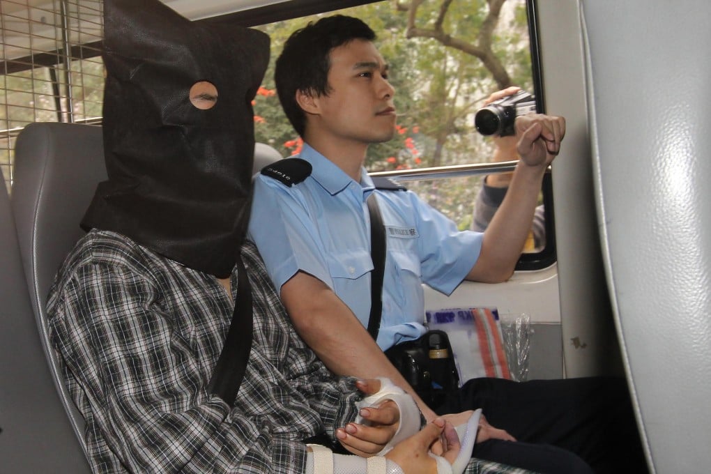 Pat Heung murder accused Chan Ming-tin is taken to court yesterday. Photo: Edward Wong