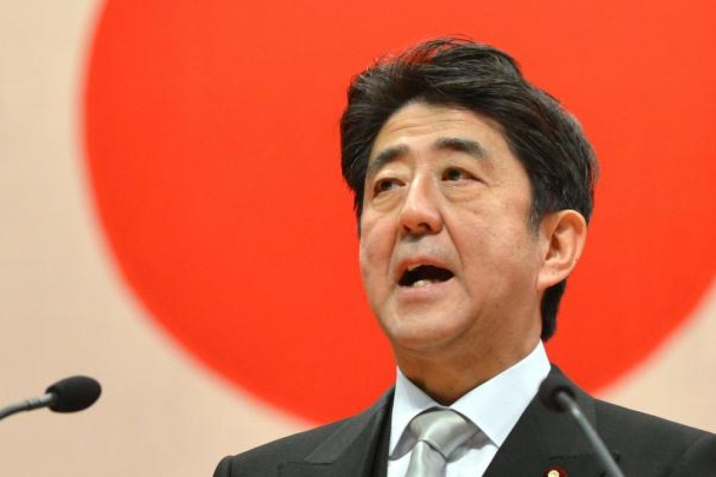 Shinzo Abe is riding high in opinion polls. Photo: AFP